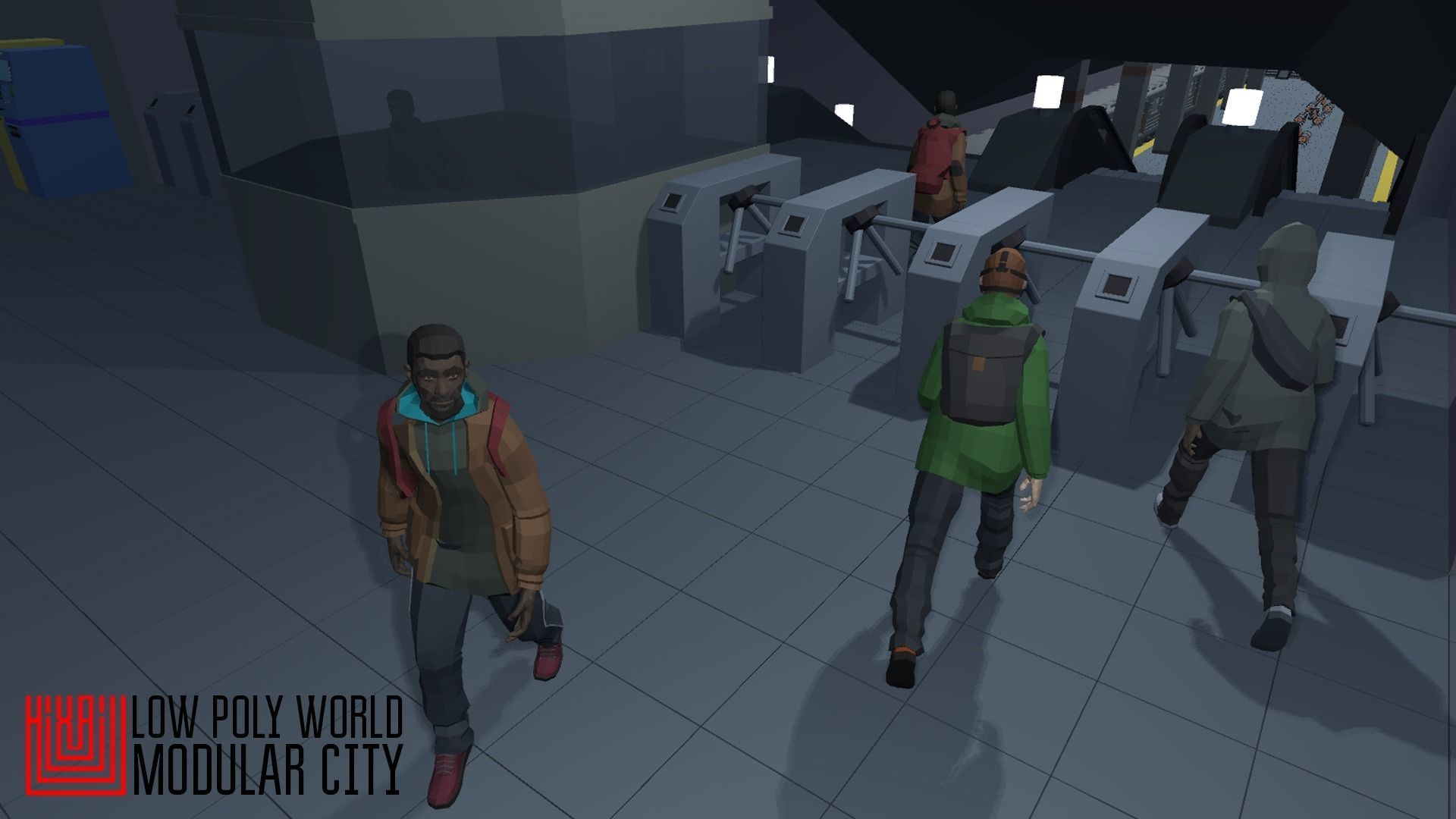 LOW POLY WORLD - MODULAR CITY Low-poly 3D model_21