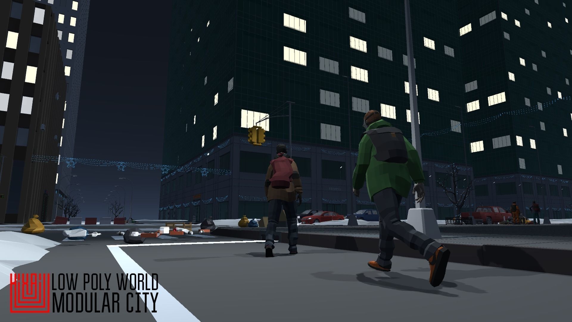 LOW POLY WORLD - MODULAR CITY Low-poly 3D model_45