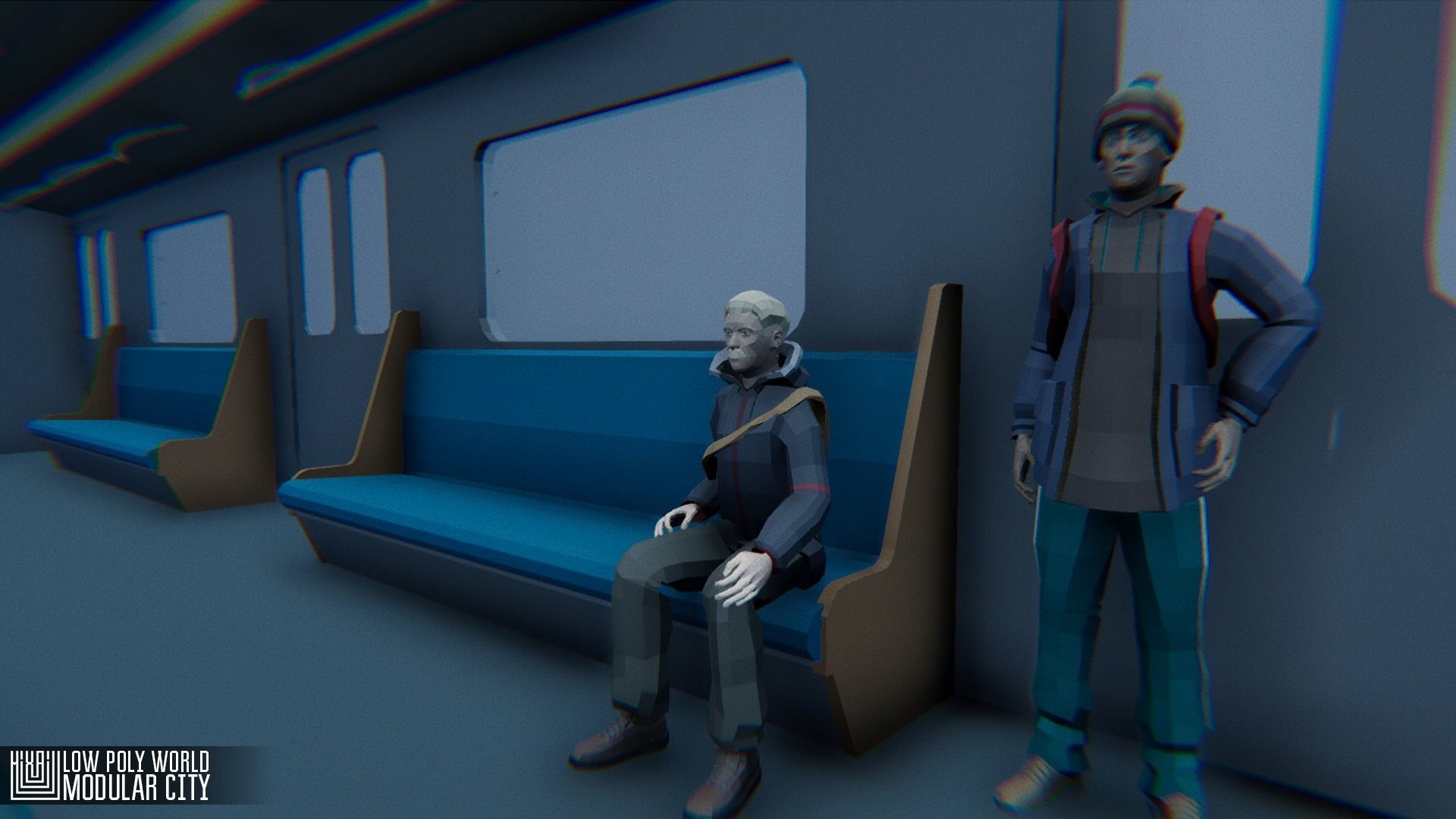 LOW POLY WORLD - MODULAR CITY Low-poly 3D model_16