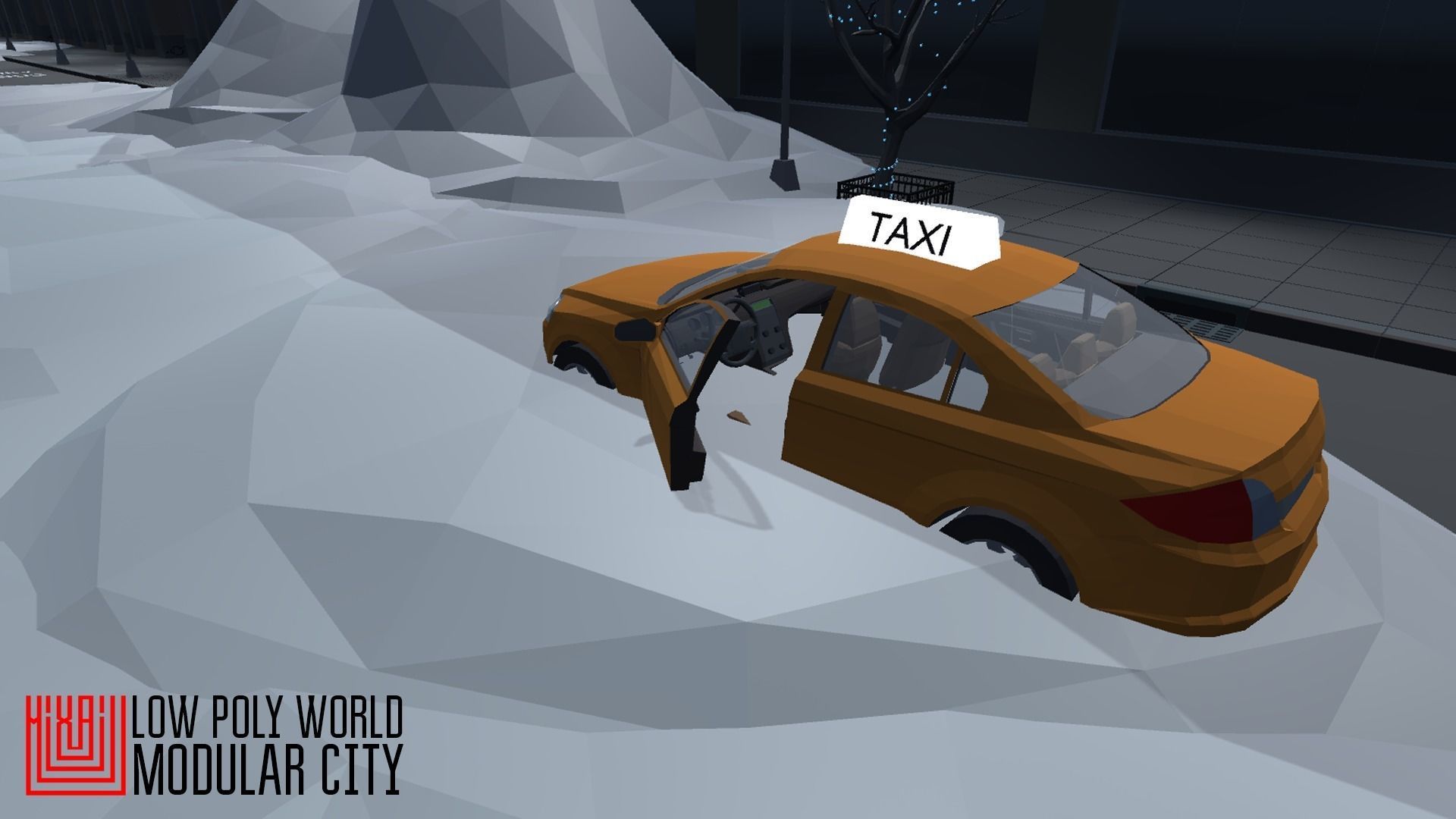 LOW POLY WORLD - MODULAR CITY Low-poly 3D model_31