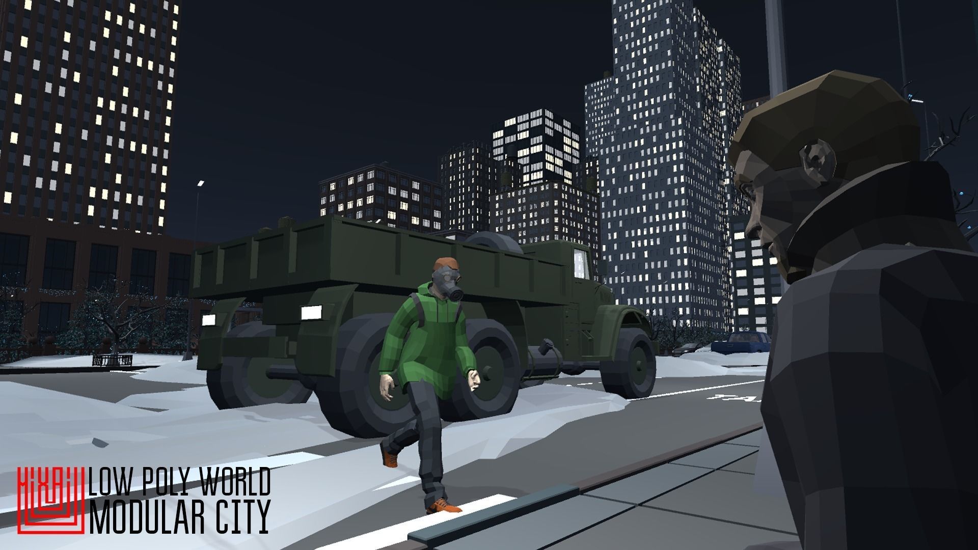 LOW POLY WORLD - MODULAR CITY Low-poly 3D model_38