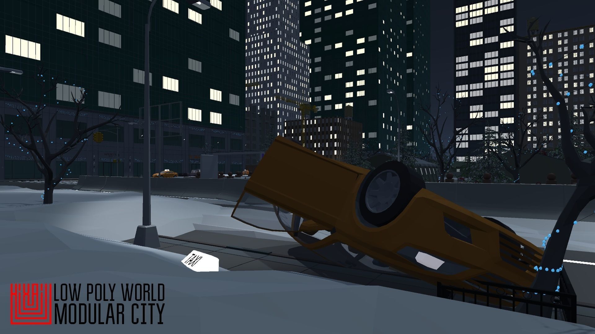 LOW POLY WORLD - MODULAR CITY Low-poly 3D model_30