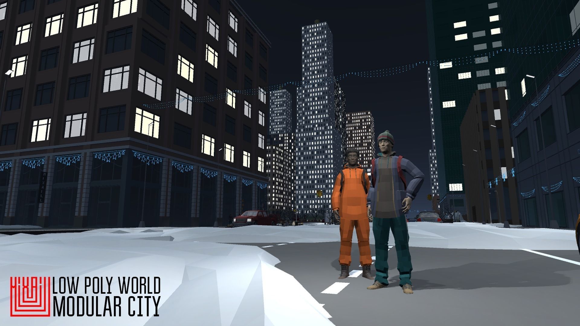 LOW POLY WORLD - MODULAR CITY Low-poly 3D model_20