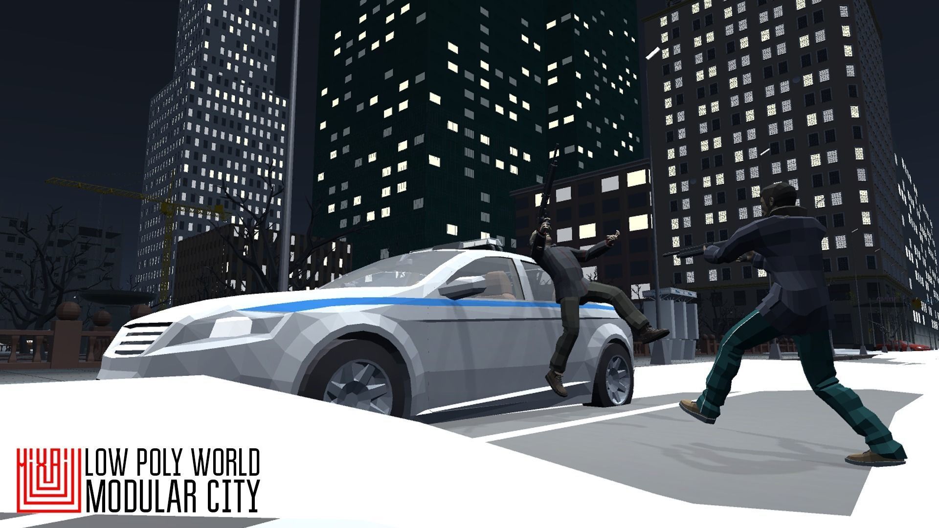 LOW POLY WORLD - MODULAR CITY Low-poly 3D model_28