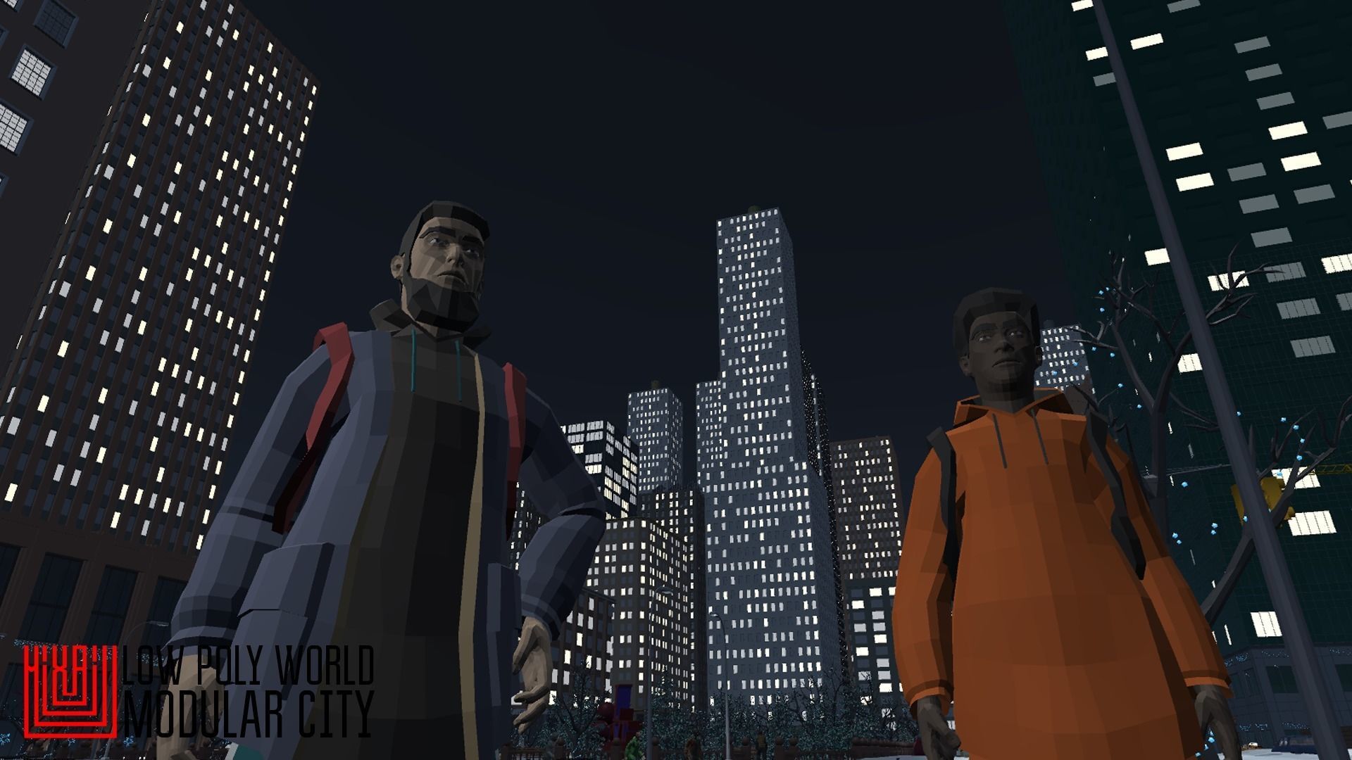 LOW POLY WORLD - MODULAR CITY Low-poly 3D model_41