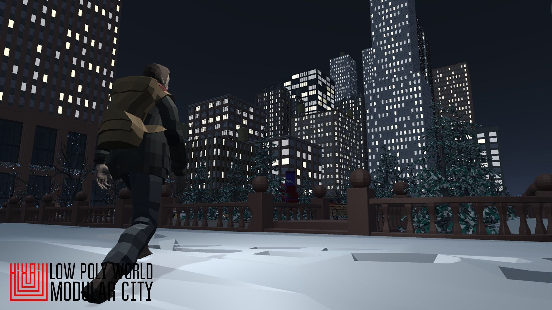 LOW POLY WORLD - MODULAR CITY Low-poly 3D model_32