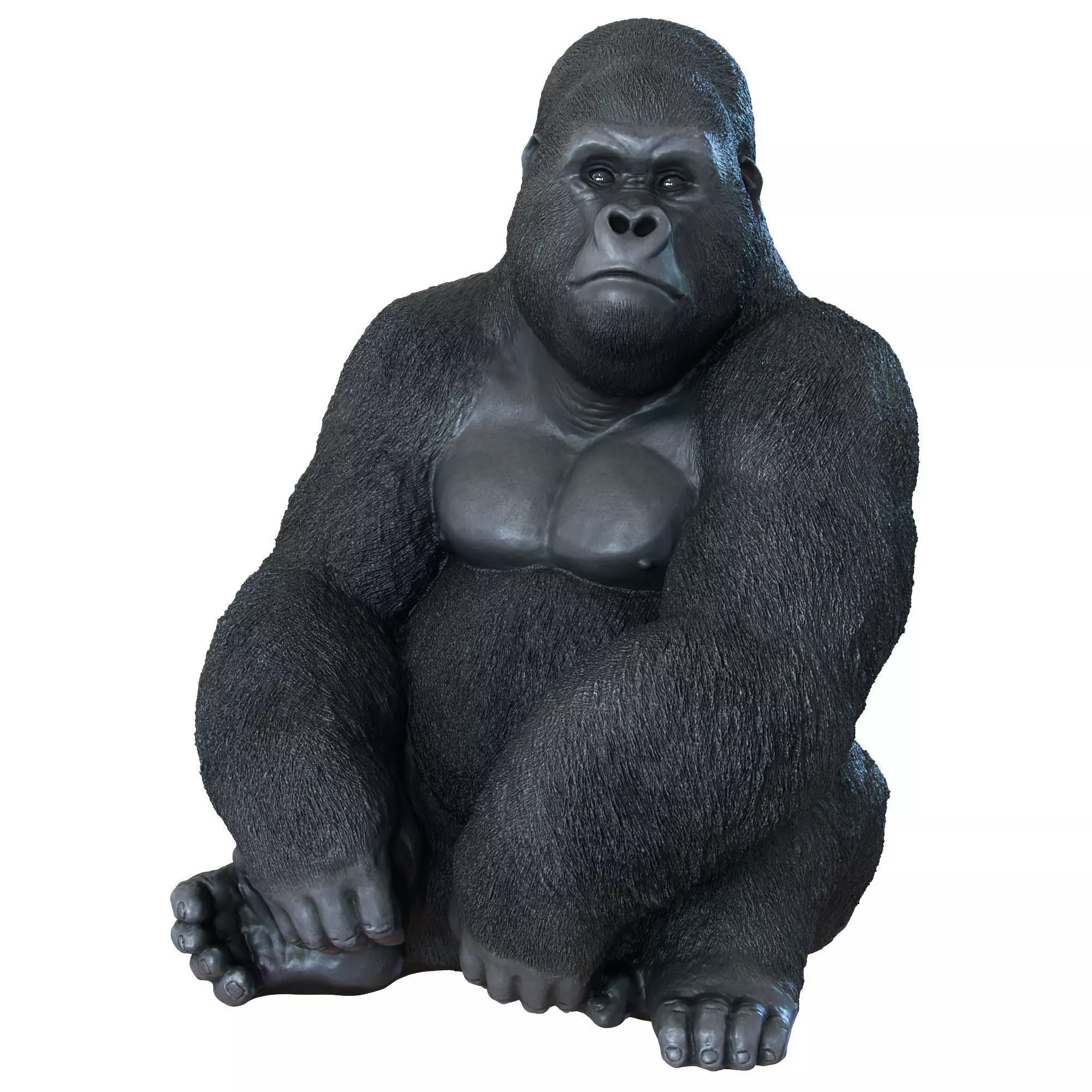 Deco Figurine Monkey Gorilla Side XL  3D model_0