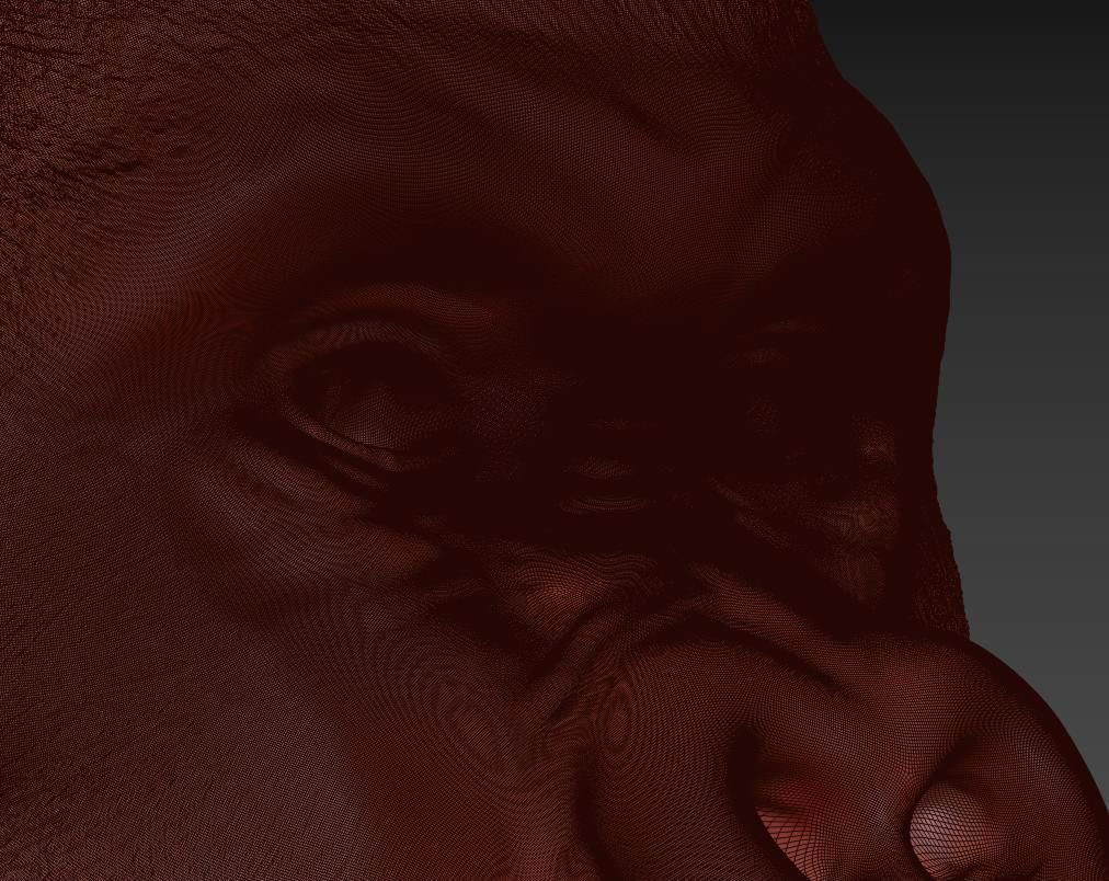 Deco Figurine Monkey Gorilla Side XL  3D model_10