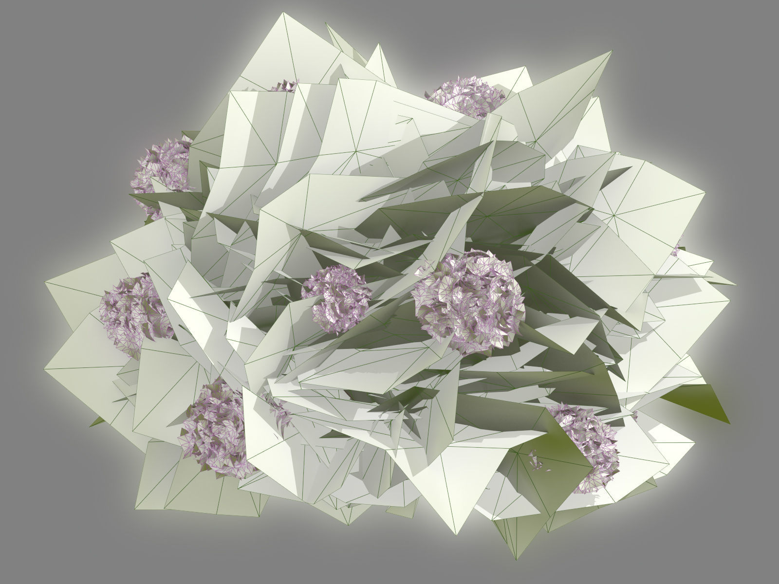Viburnum  Kalina Buldenezh 3D model_4