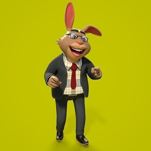 ANIMAL OFFICER Low-poly 3D model