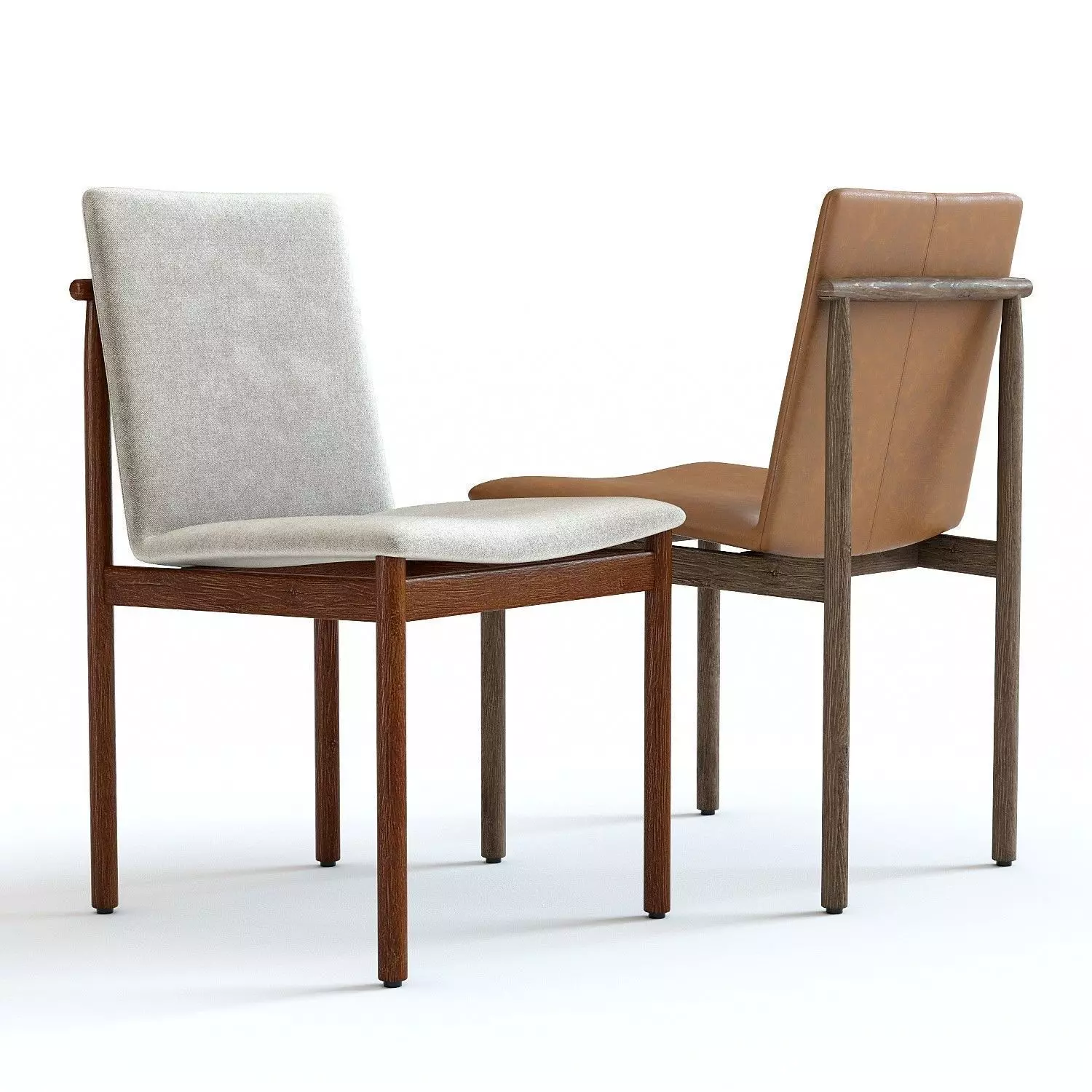 West Elm Framework Dining Chair 3D model
