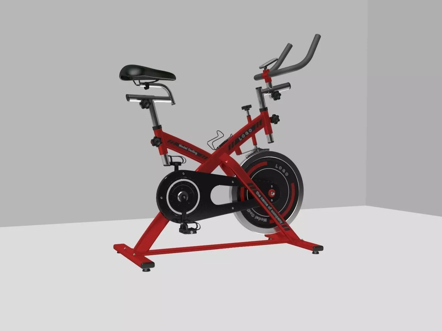 Gym Bike  A three-dimensional model of a large fitness machine 3D model_0