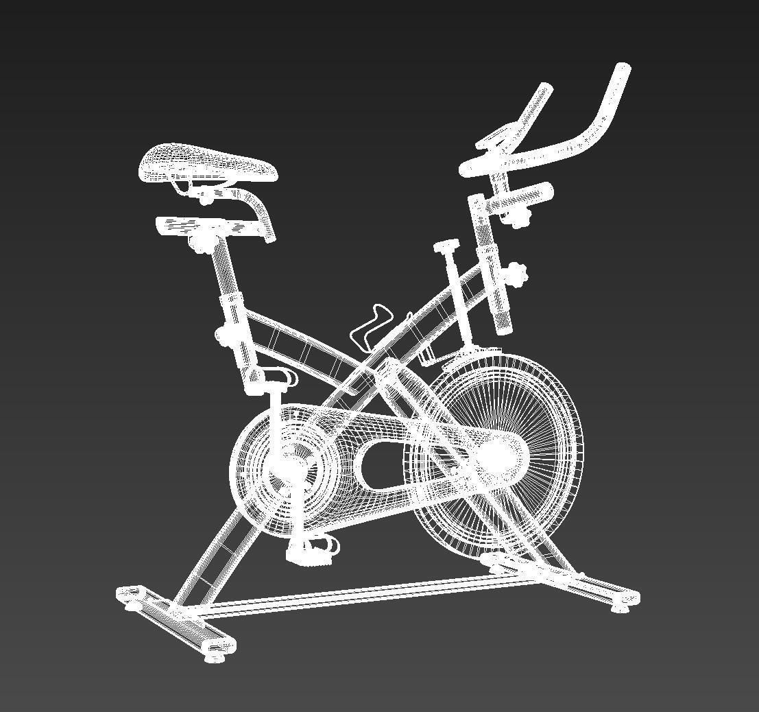  Gym Bike  A three-dimensional model of a large fitness machine 3D model_3
