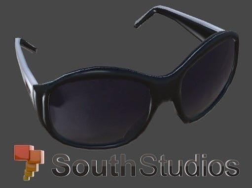Barden Glasses AR VR Low-poly 3D model