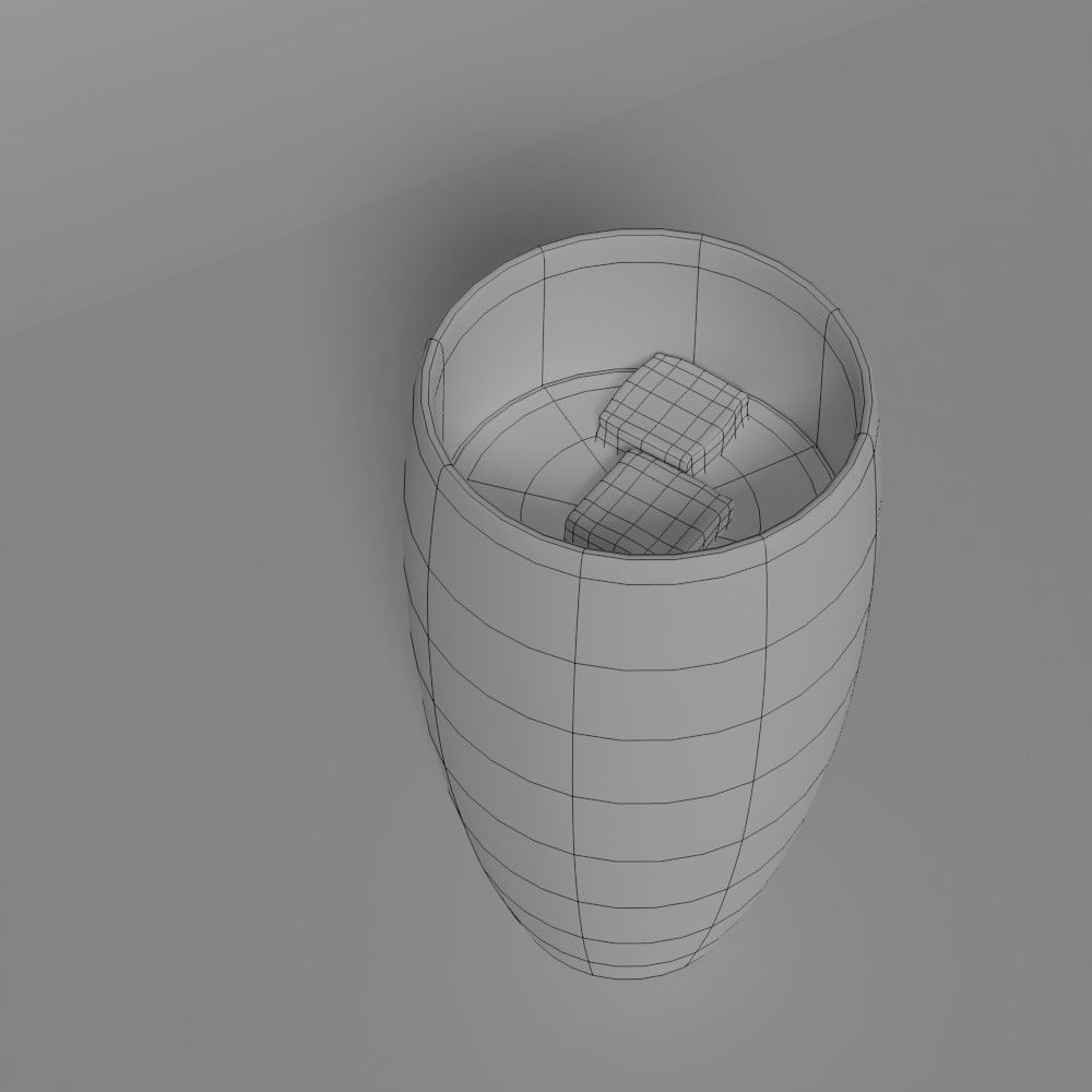 Glass Cup 3D model_2