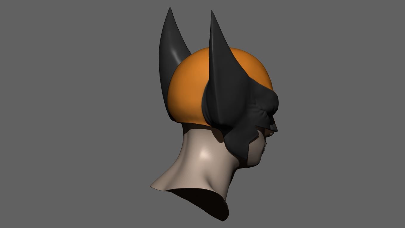 Wolverine Mask - Helmet For Cosplay from Marvel 3D model 3D printable ...