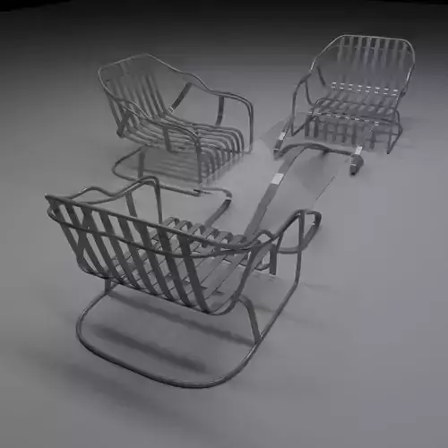 Steel terrace furniture