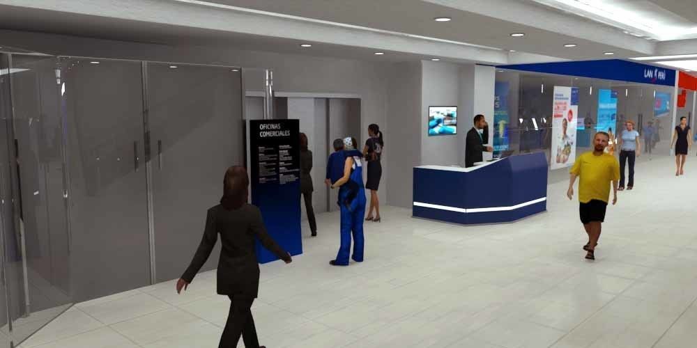 First floor of commercial premises 3D model_1