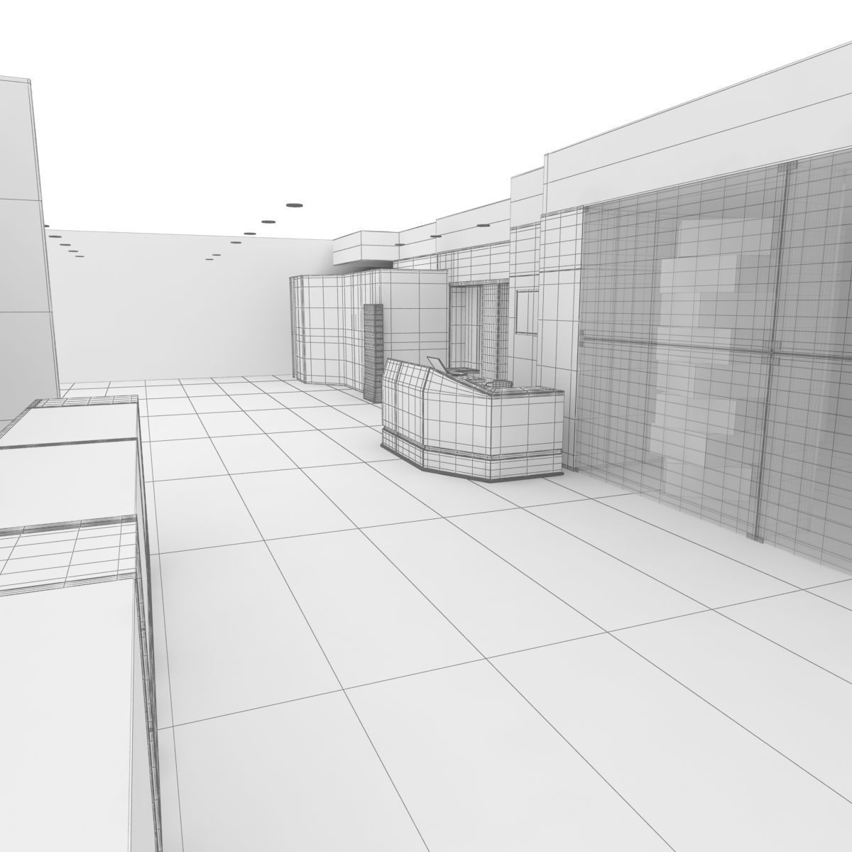 First floor of commercial premises 3D model_11