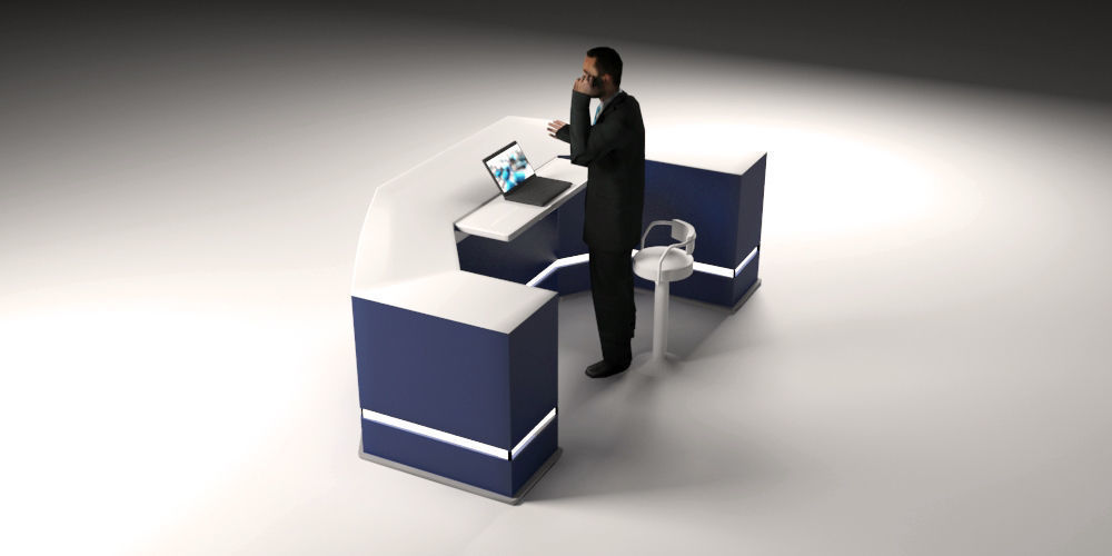 First floor of commercial premises 3D model_5