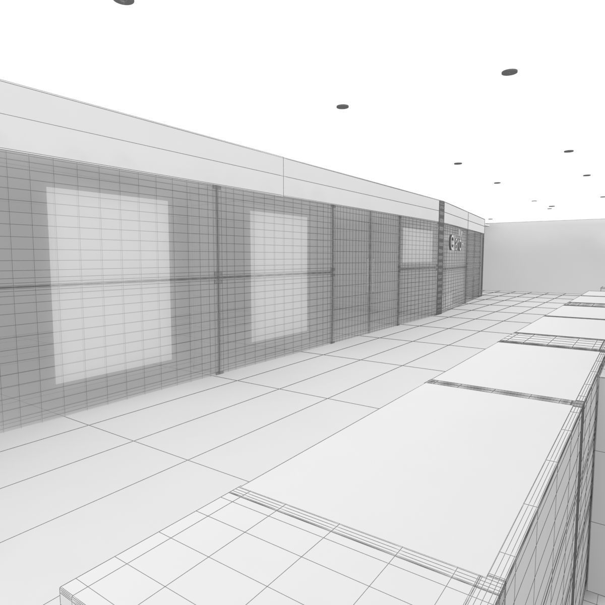 First floor of commercial premises 3D model_14
