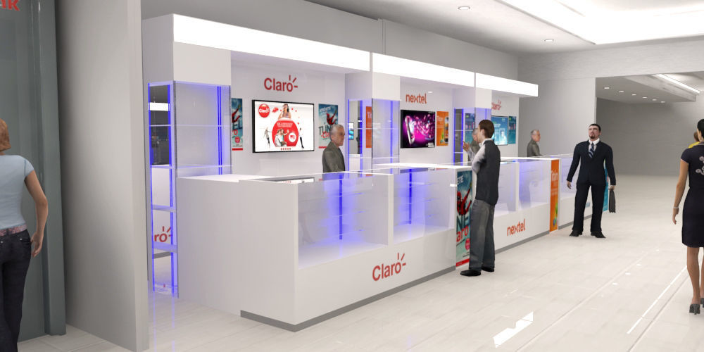 First floor of commercial premises 3D model_8