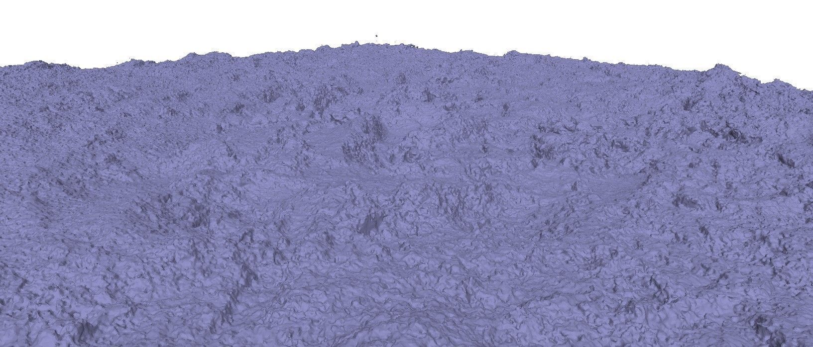 Winter snow footprints 3D scan Low-poly 3D model_4