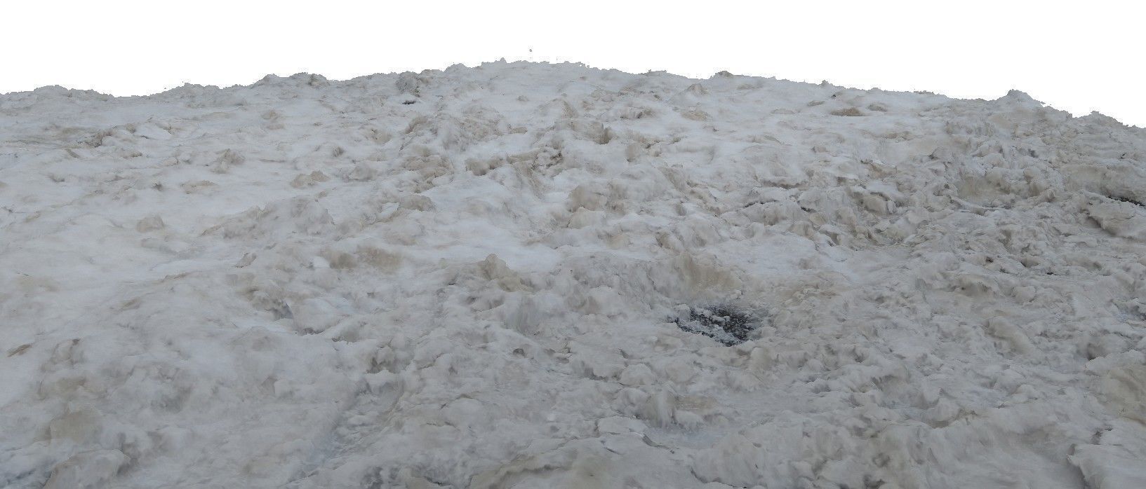 Winter snow footprints 3D scan Low-poly 3D model_3