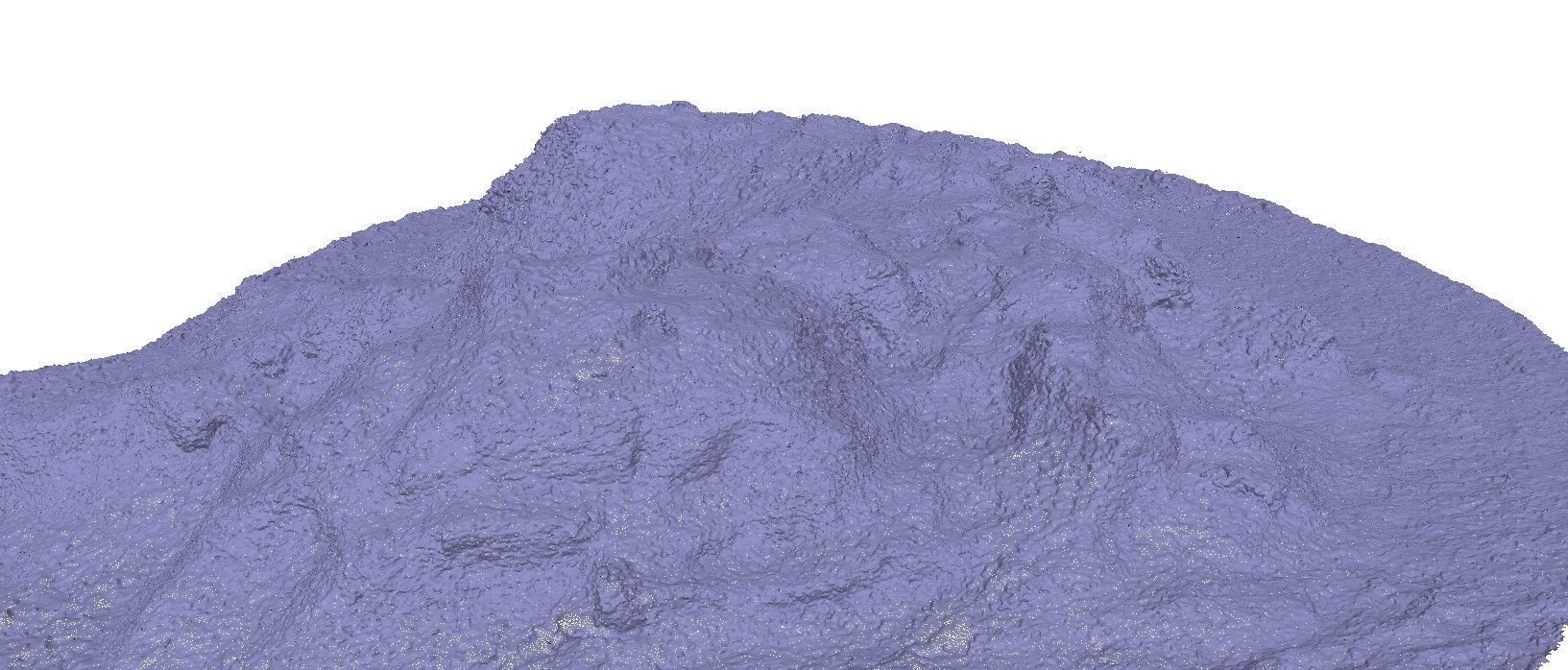 Winter snow mound 3D scan Low-poly 3D model_4