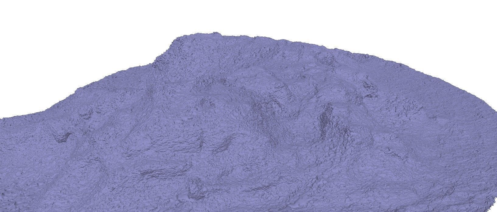 Winter snow mound 3D scan Low-poly 3D model_3