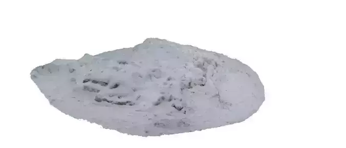 Winter snow mound 3D scan