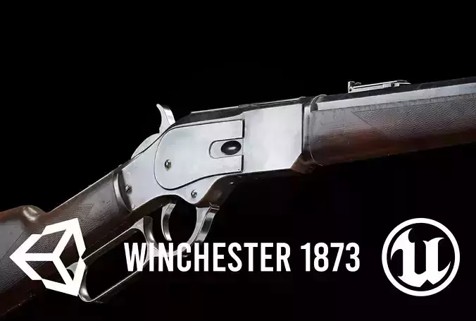 FPS Winchester 1873 Low-poly 3D model
