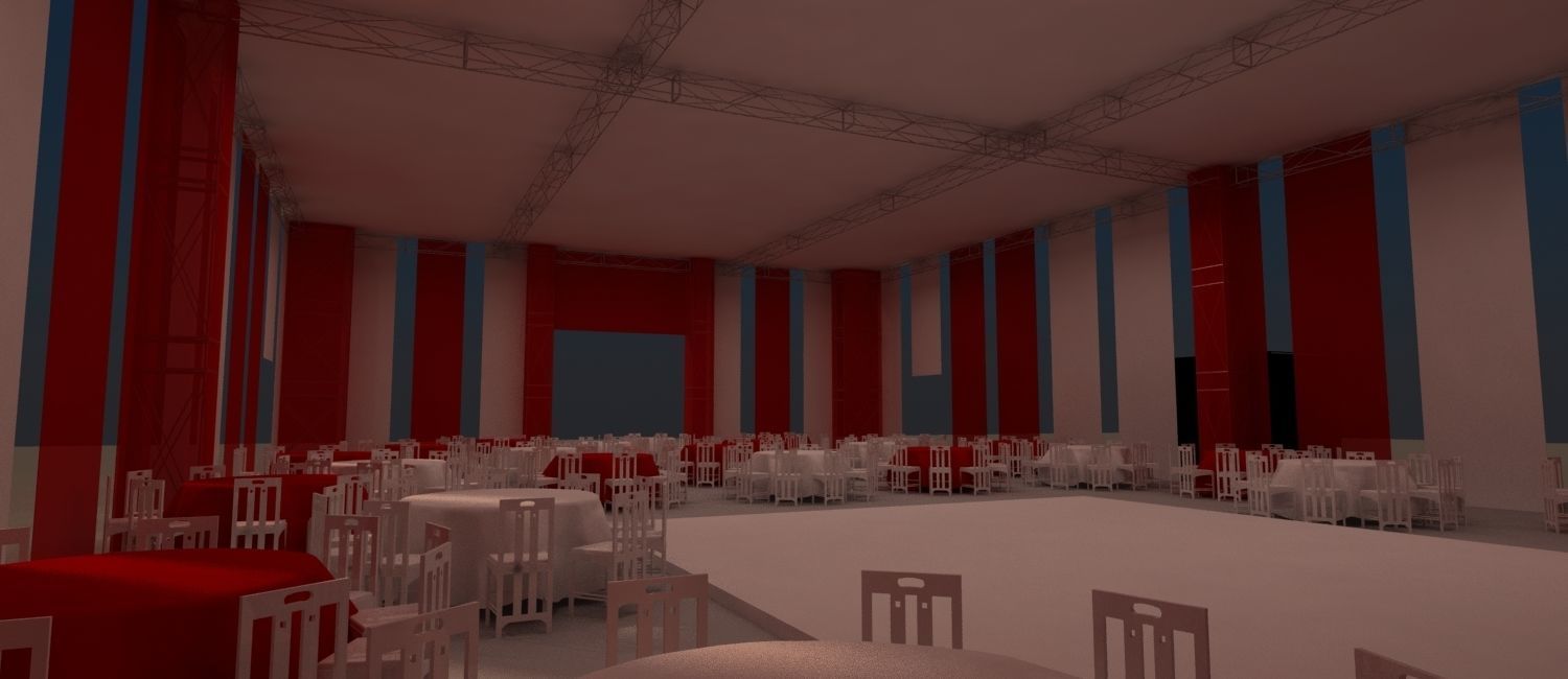 Awning for 1000 people for events 3D model_5