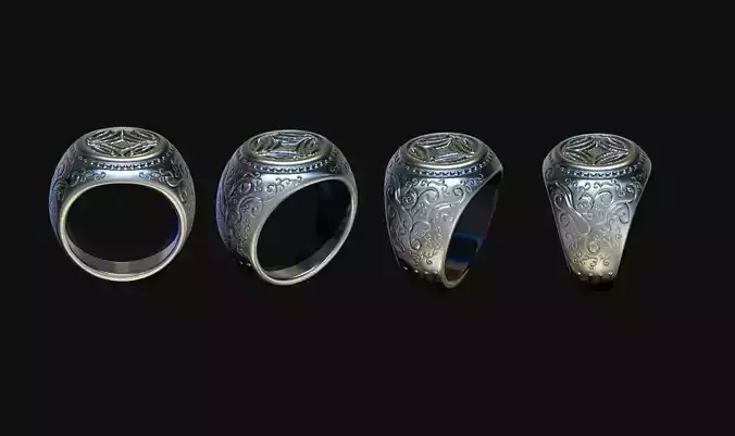 3d Male Ring for printing - Jewelery