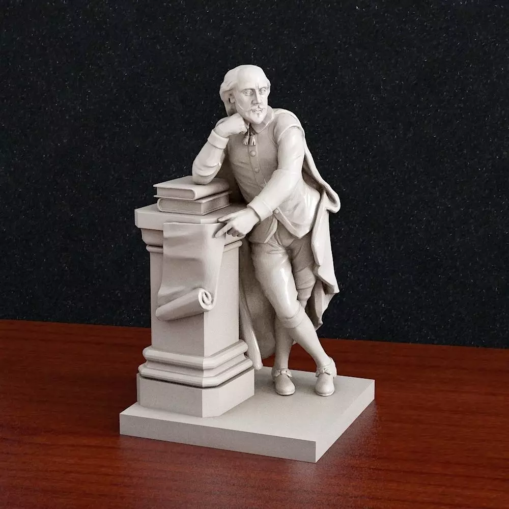 William Shakespeare 3d print model 3D print model_0