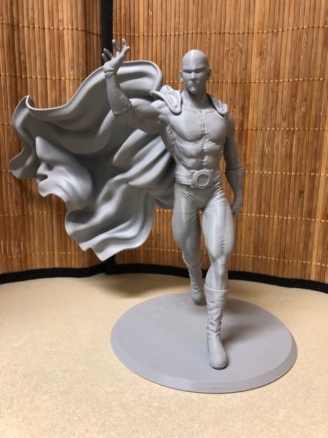 Saitama 3D Model statue of superhero 3D print model_19