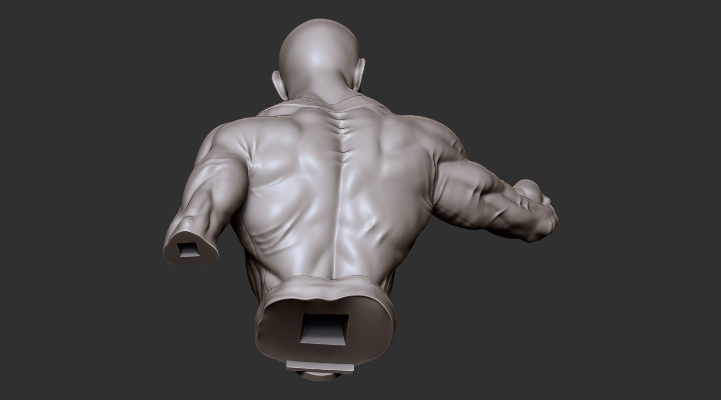 Saitama 3D Model statue of superhero 3D print model_9