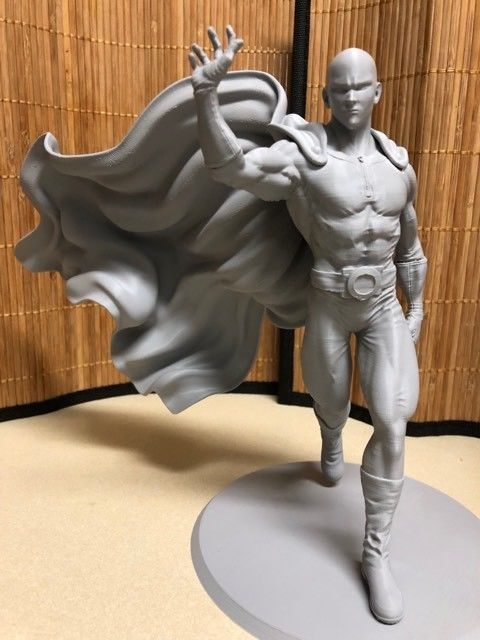 Saitama 3D Model statue of superhero 3D print model_22