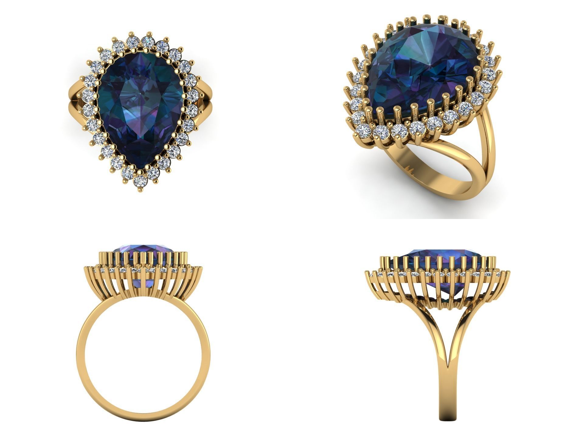 Ring dp 30 3D print model_3