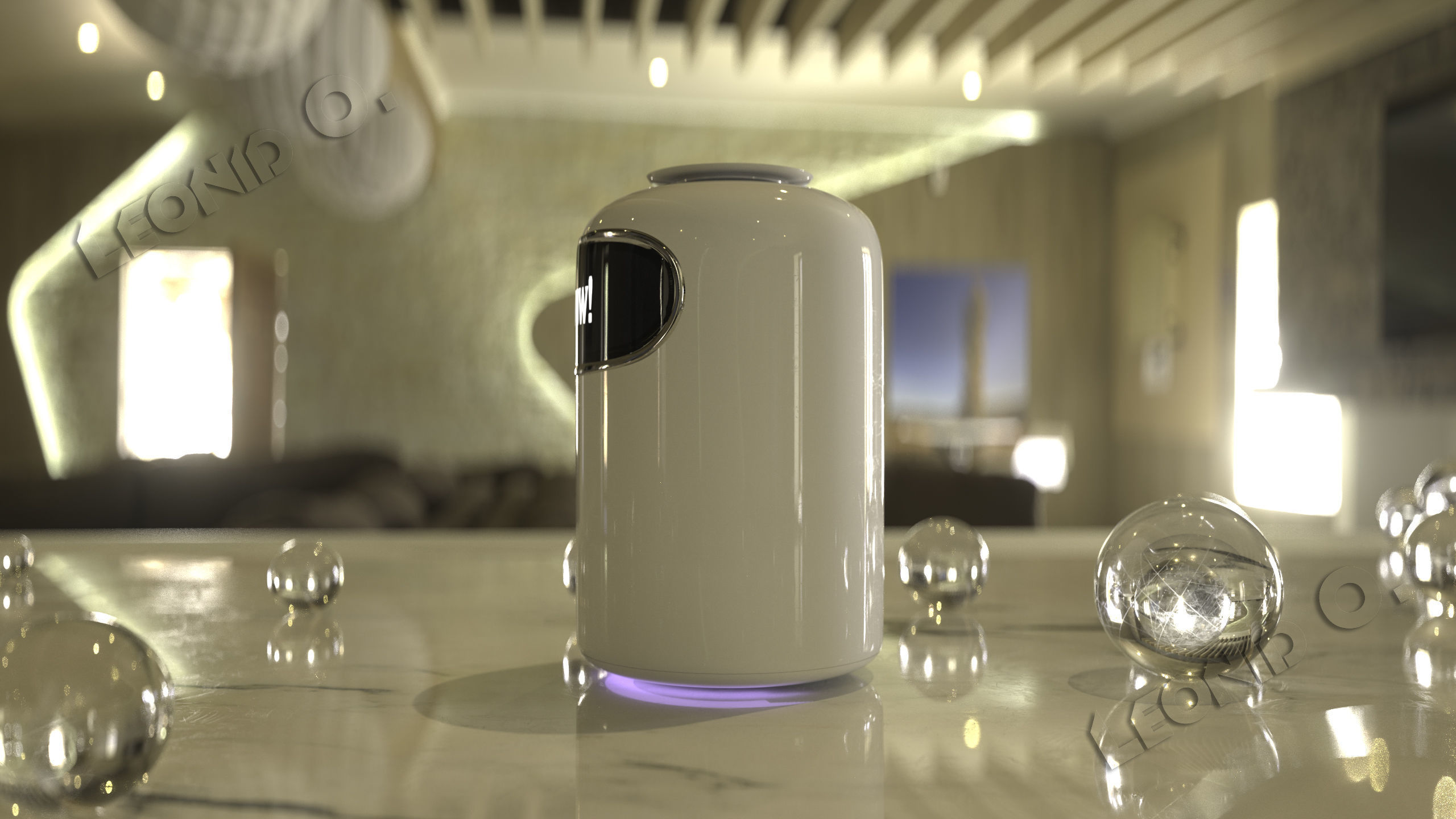 Samsung Bot Air - CES 2019 Represented 3D model 3D model_2