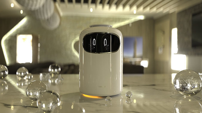Samsung Bot Air - CES 2019 Represented 3D model 3D model