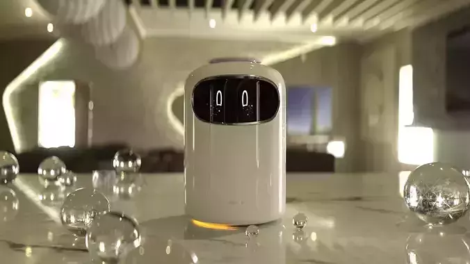 Samsung Bot Air - CES 2019 Represented 3D model 3D model