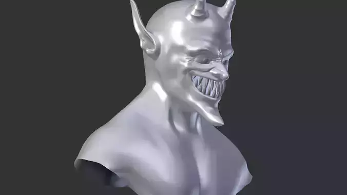 demonio 3d demon bust 3D model