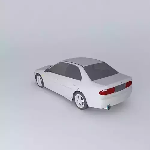 Proton Wira Mitsubishi Lancer Evo 1990 2000 Facelift Free 3D model
