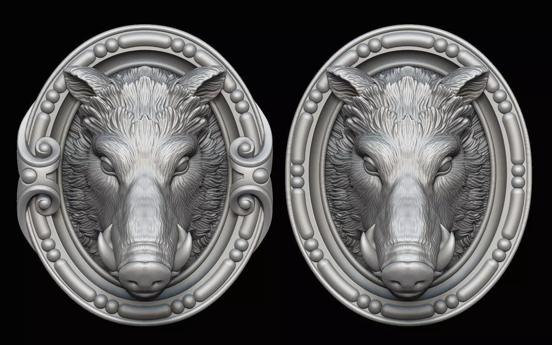 Boar Head Printable 3D print model_0