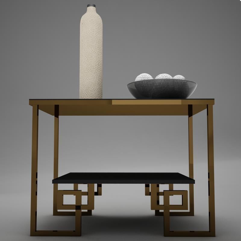 Living side Table 3D model_12