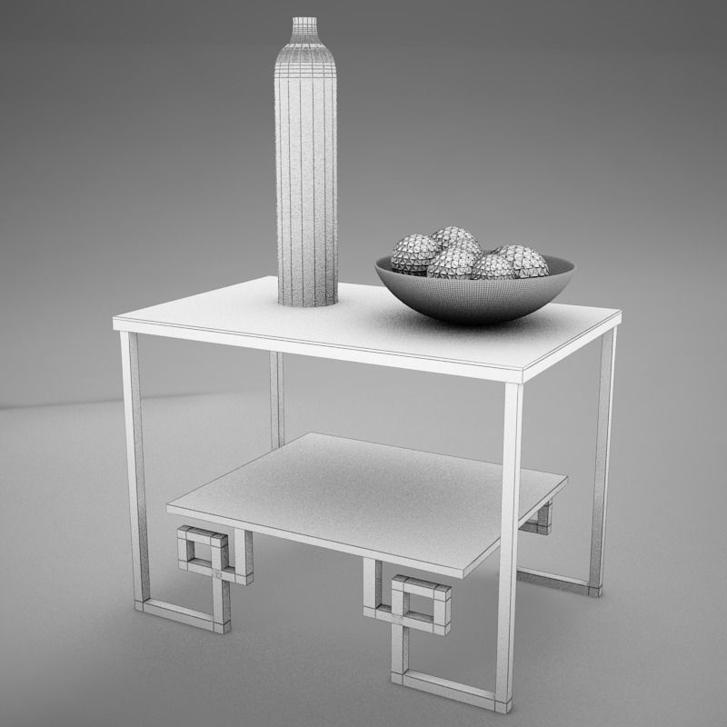 Living side Table 3D model_9