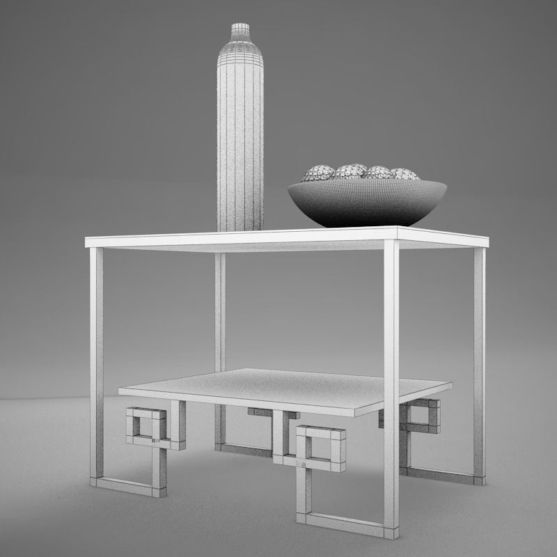 Living side Table 3D model_1