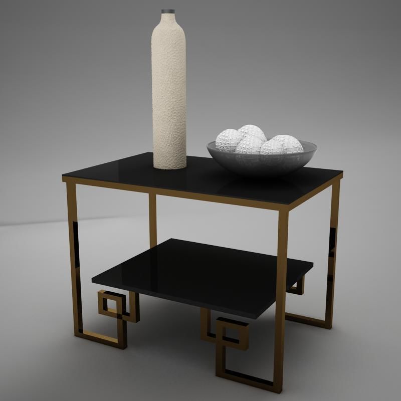 Living side Table 3D model_8