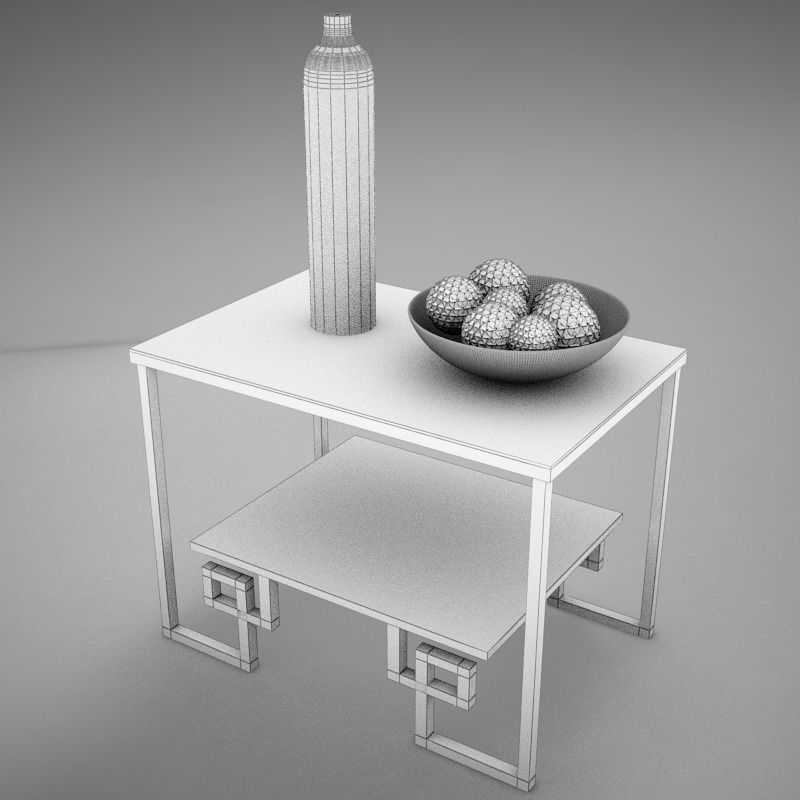 Living side Table 3D model_3